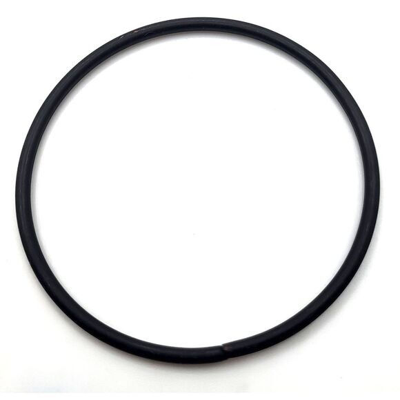 Matte Black Bangle Bracelet 8.3in - Picture 2 of 2